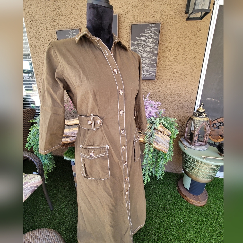 Women's Tan Long Dress